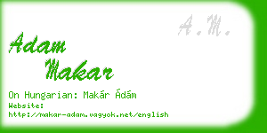 adam makar business card